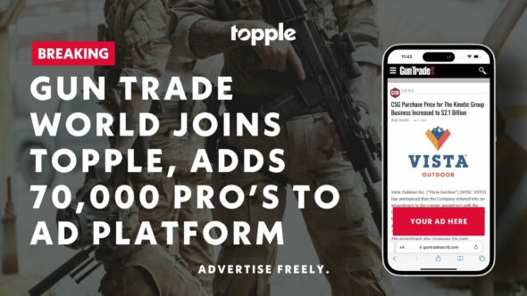 Gun Trade World Joins Topple’s Free Speech Ad Platform